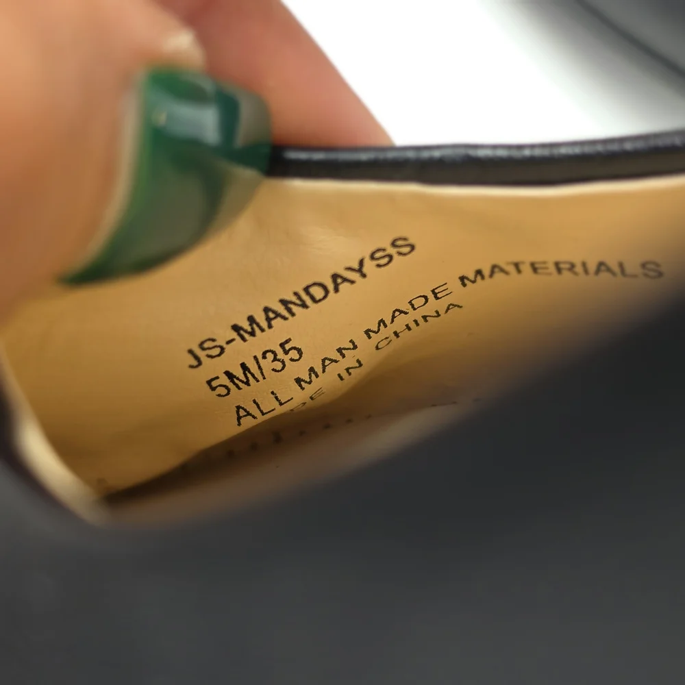 Jessica Simpson Girls Ballet Flats Black Elastic Strap Mary Jane Shoes Size 5